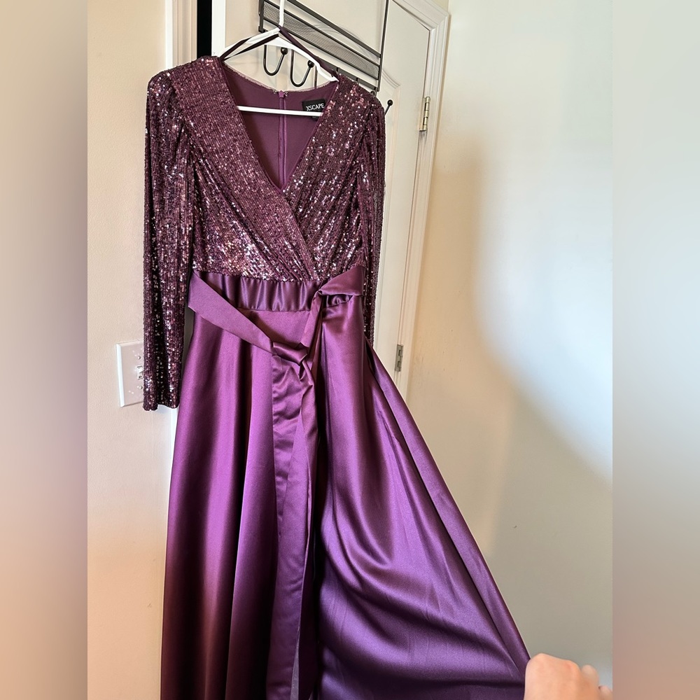 XSCAPE Dress, Size 4, Purple